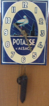 pendule de la potasse d'Alsace